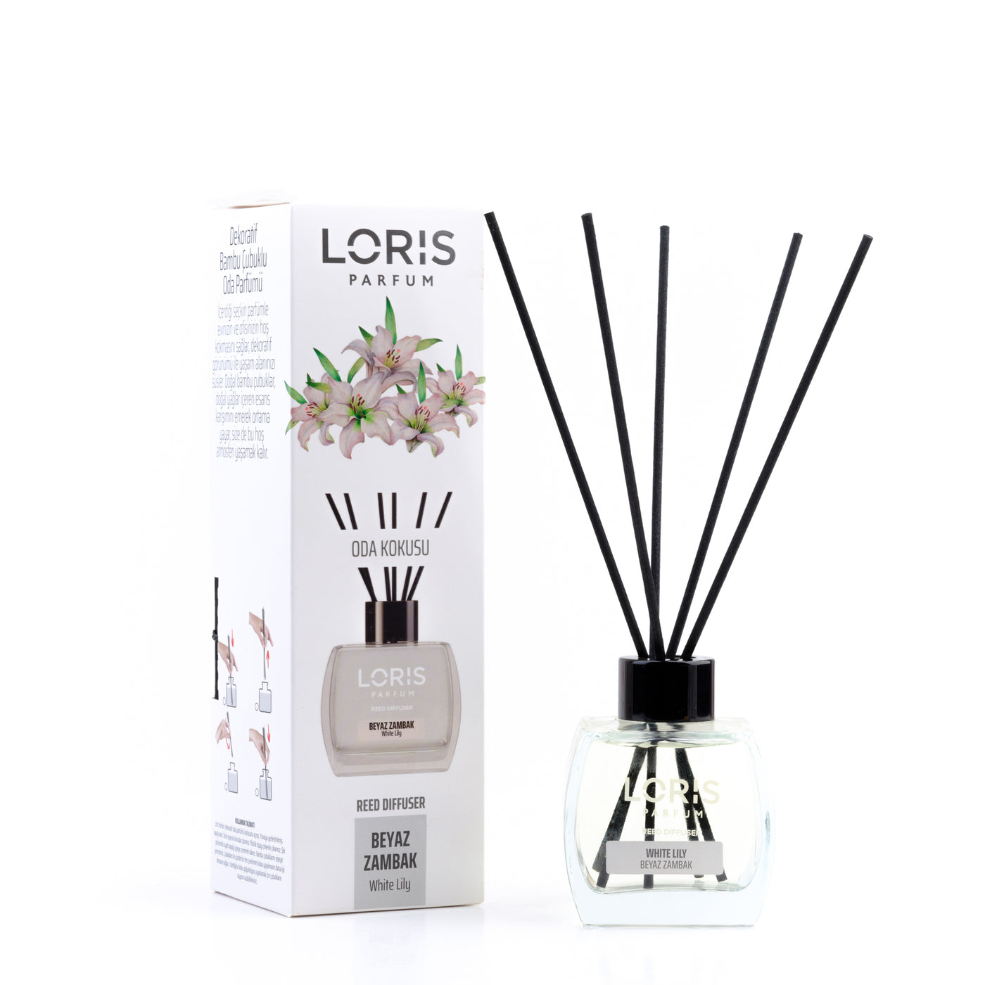 white lily fragrance perfume White Lily Room Fragrance 120 ML – Loris Parfum